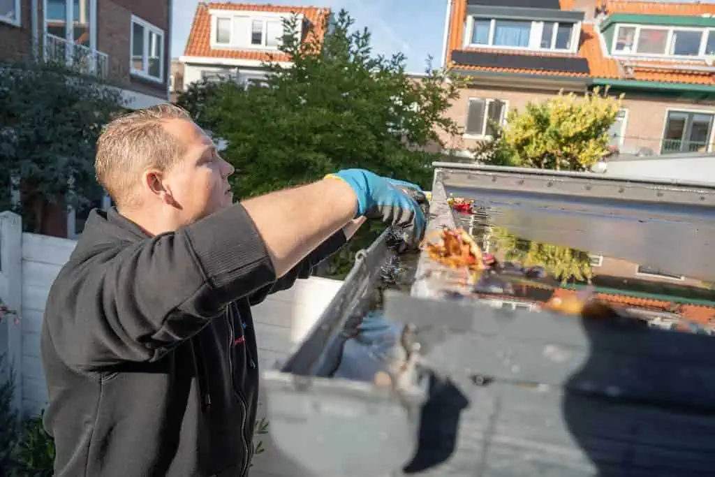 regenpijp laten ontstoppen.